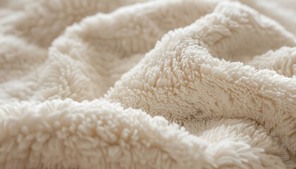 Fluffy and Absorbent This closeup image reveals the thick and fluffy nature of terry cloth