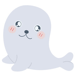 Cute seal cartoon 