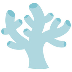 Coral under the sea cartoon 