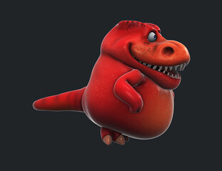 Fun 3D cartoon dino clapping © Julien Tromeur