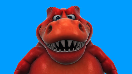 Fun 3D cartoon dinosaur saying hi © Julien Tromeur