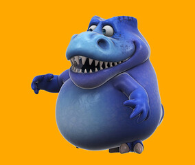 Fun 3D cartoon trex talking © Julien Tromeur