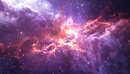 Obraz premium original particle begins to crumble and disintegrate making way for the new particles