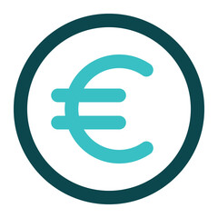 euro icon for illustration 