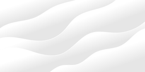 Abstract white and light gray wave modern soft luxury texture with smooth and clean vector subtle background illustration.	