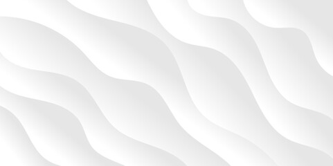 Abstract white and light gray wave modern soft luxury texture with smooth and clean vector subtle background illustration.	