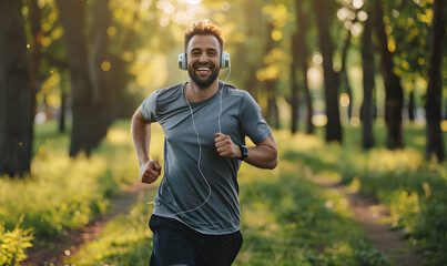 Fototapeta premium running athlete training