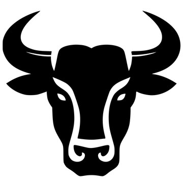 Silueta del logotipo de la cabeza de toro