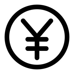 yen icon for illustration 