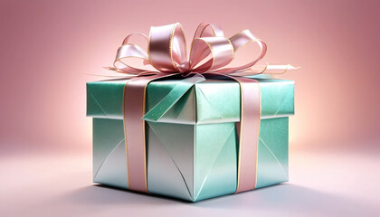 Obraz premium gift box with ribbon