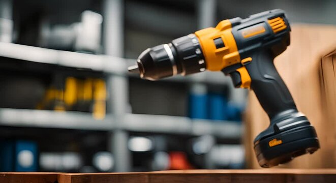 Drilling machine at the construction site.