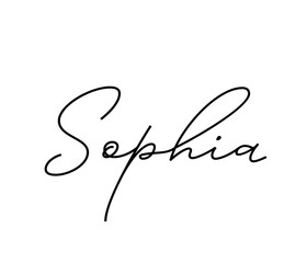SOPHIA WOMAN NAME 