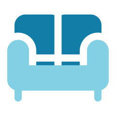 sofa icon for illustration