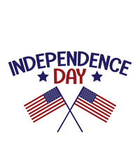 4th of july independence day typography clip art design on plain white transparent isolated background for card, shirt, hoodie, sweatshirt, apparel, tag, mug, icon, poster or badge