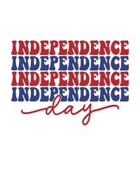 4th of july independence day typography clip art design on plain white transparent isolated background for card, shirt, hoodie, sweatshirt, apparel, tag, mug, icon, poster or badge