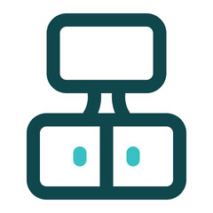 tv stand icon for illustration