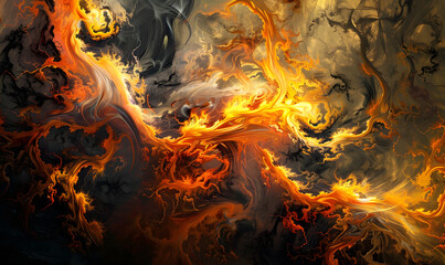 fire spark burn on dark background