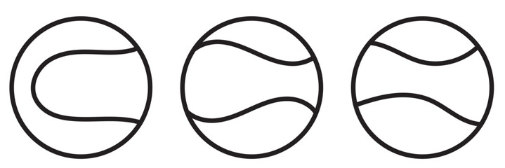  tennis ball icon Vector illustration