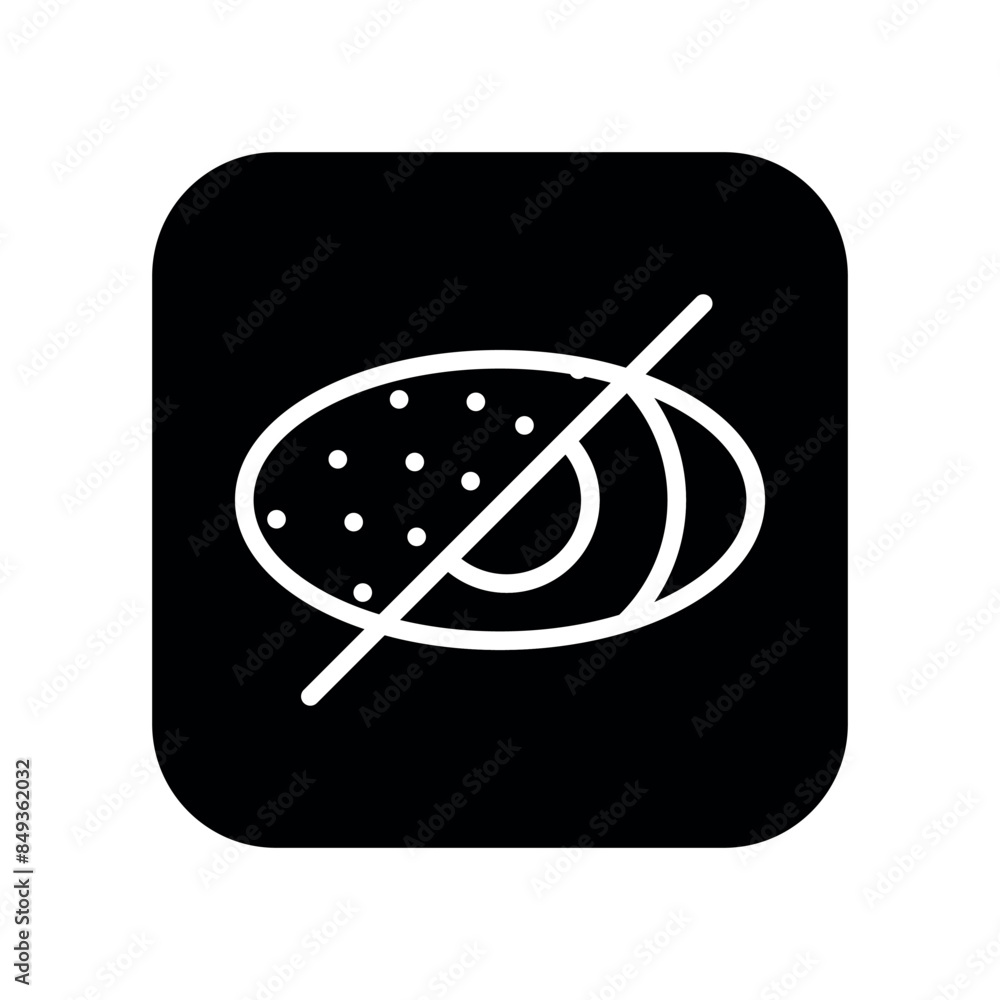 Poster blind eye color line icon. web accessibility. vector isolated element.