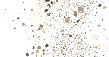 gold  Jubilation: Astonishing 3D Illustration of Joyous gold Confetti