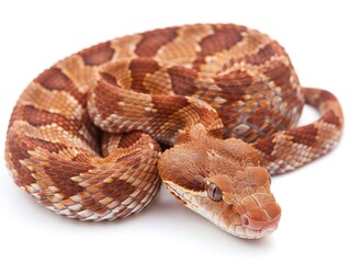 Obraz premium Copperhead isolated on white background