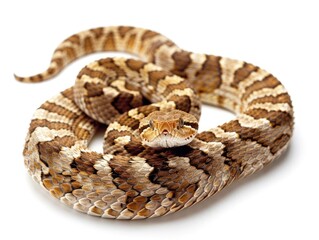 Obraz premium Rattlesnake isolated on white background