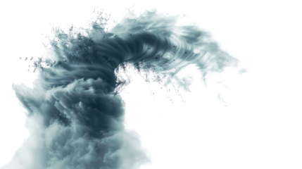 Tornado on transparent background