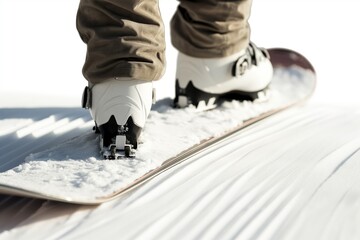 a snowboarder on a snow covered slope - snowboard stock videos royalty-free footage