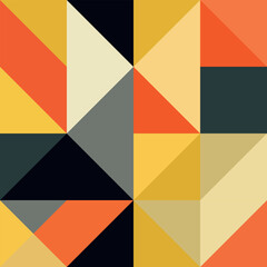  Abstract Geometric Vector Seamless Pattern