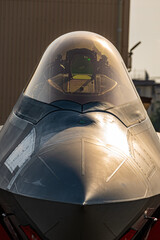 夕日と戦闘機　F-22　ラプター/Fighter Air Force raptor