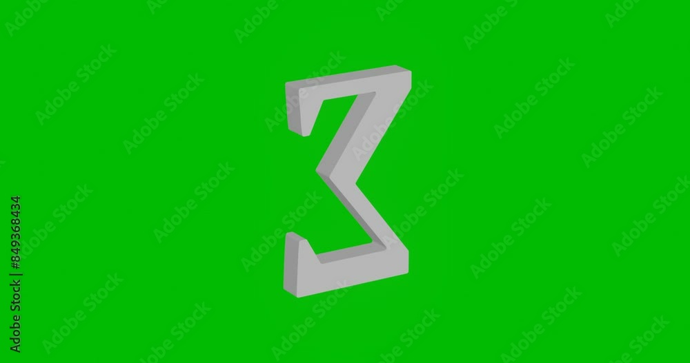 Poster animation of rotation of a white sigma symbol with shadow. simple and complex rotation. seamless loo