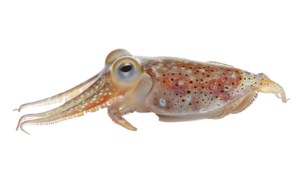Squid on a transparent background