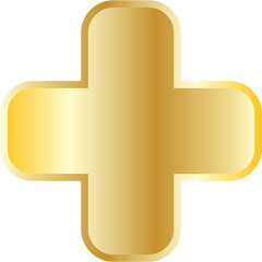 gold plus symbol