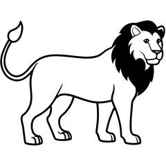 lion-animal-silhouette-black-vector-style-white