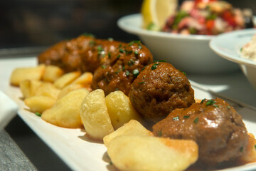 Various kind of tapas in Spain