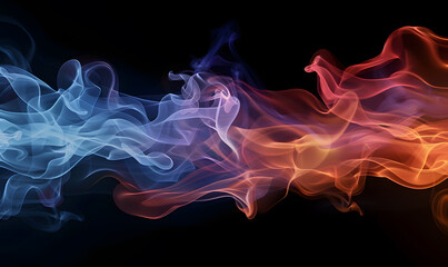 Fototapeta premium Abstract white smoke or steam swirls