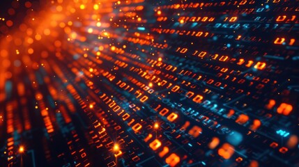  a digital abstract background representing the transformative power of technology, 