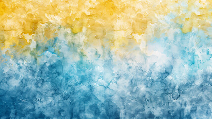 Yellow and Sky blue watercolor texture