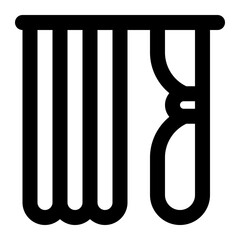 curtain icon for illustration