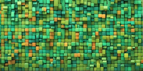 Fototapeta premium abstract 3d pixel art technology themed pattern