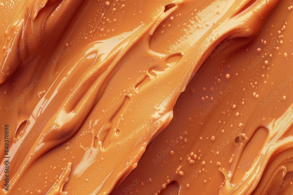 Poster Close-up shot of a chocolate-covered surface with smooth texture and rich color