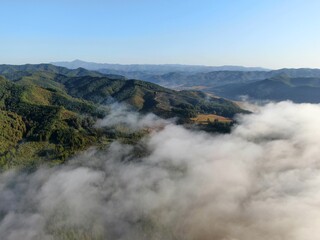 “Aerial photography of the mountainous regions in Northeast China