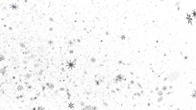 Snowflake Ballet: Exquisite 3D Illustration of Descending Festive Snowflakes in Motion