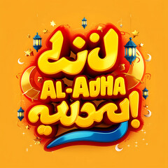 This beautiful Islamic 3d illustration is mainly made for great celebration Eid al Adha