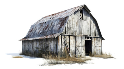 Naklejka premium Barn on a transparent background