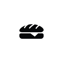 Minimalist Delight Sandwich Icon Design Trendy