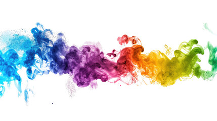 Colors of the Olympic Games on a transparent background