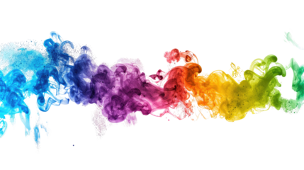 Colors of the Olympic Games on a transparent background