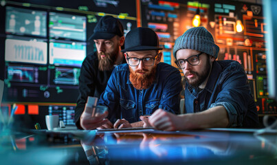 A digital designers working on a project