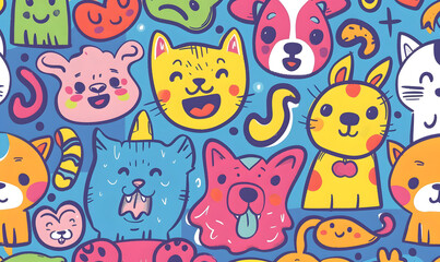 Naklejka premium cartoon illustrator card or background